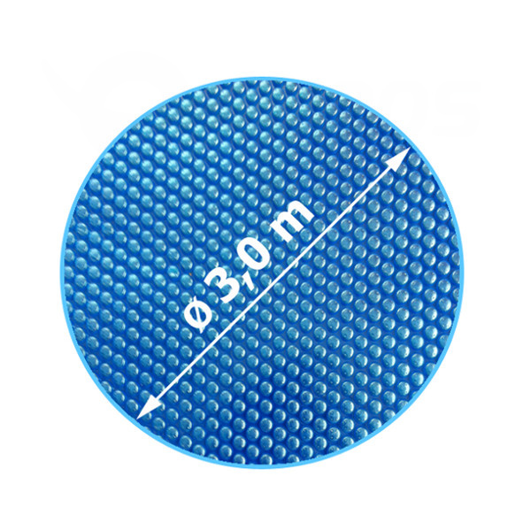 Solární plachta modrá kruh průměr plachty 3 m