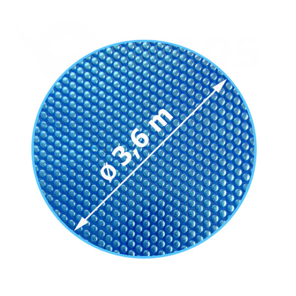 Solární plachta modrá kruh průměr plachty 3,6 m