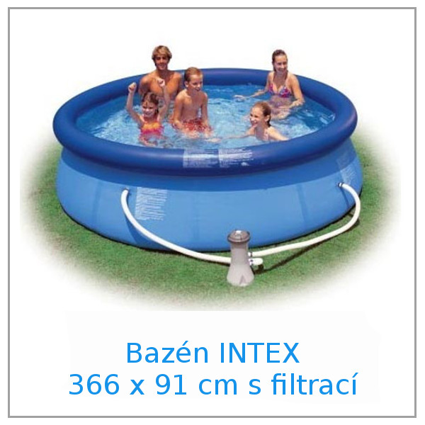 Nadzemní bazén INTEX kruh 366 x 91 cm