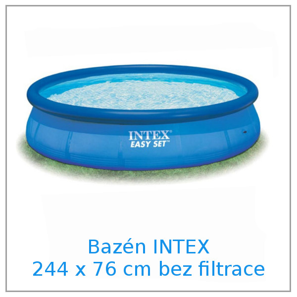 Nadzemní bazén INTEX kruh 244 x 76 cm bez filtrace