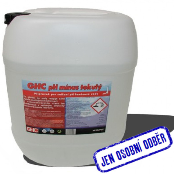 GHC pH minus 30 litrů pouze na osobní odběr