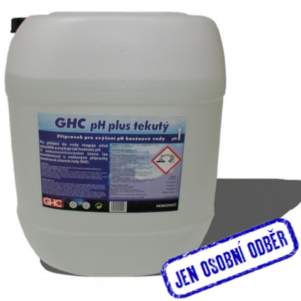 GHC pH plus tekutý 30 litrů pouze na osobní odběr