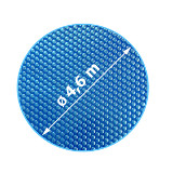 Solární plachta modrá kruh průměr plachty 4,6 m