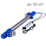 Bazénová UV lampa Blue 40 W pro bazény do 35 m3 připojení na potrubí 63 / 50 mm