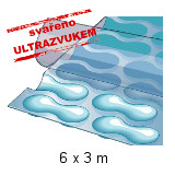 Solární bazénová plachta modrá 6 x 3 m 400 mikronů